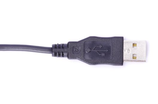USB cable isolated on white