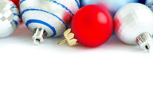 Christmas decoration isolated on the white background