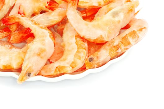 shrimp isolated on a white background