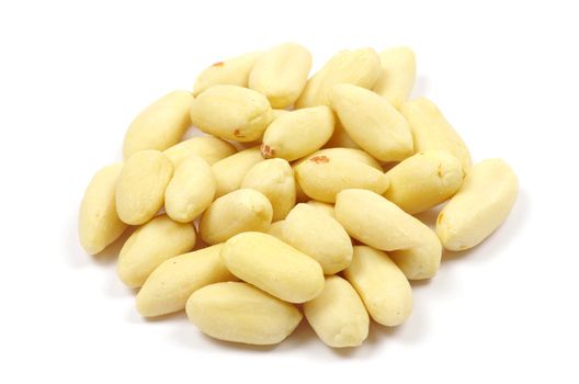  peanuts isolated on white background