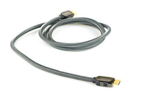 HDMI cable isolated on white background