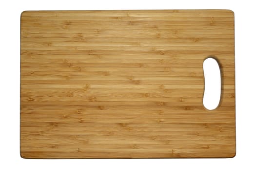 Cutting board isolated on white with clipping path.