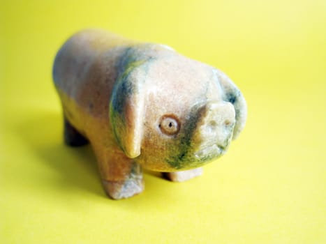 a handy craft status of a pig