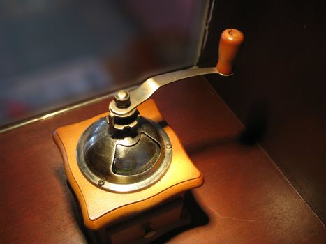 top view for a vintage coffee brewer