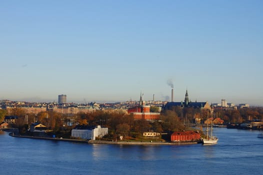 The small island kastellholmen in Stockholm.