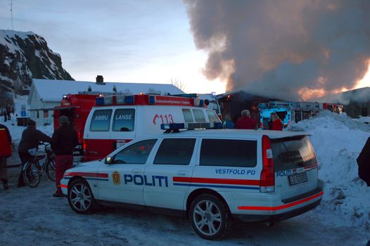 Fire tragedy. Norway. - 2006.
