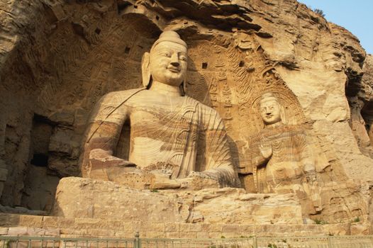 Buddha Statue in Yungang Caves