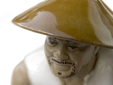 sculpture of the ludo on the white background 
