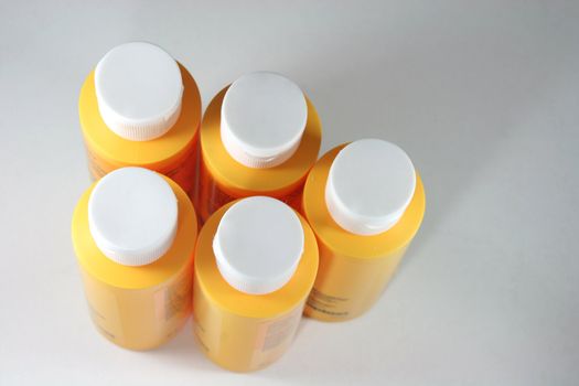 yellow plastic bottles packaging concepts