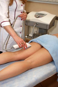 Laser epilation in a modern beauty shop