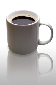 Coffee mug isolated on white with clipping path