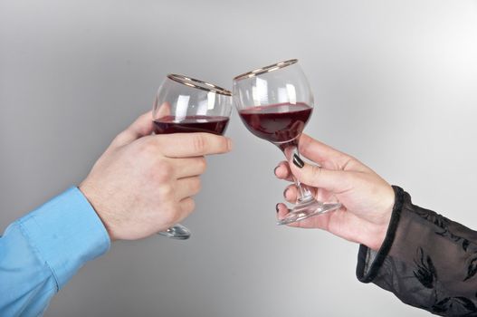 Young couple celebrates Christmas