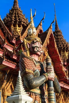 Thai Buddha in thai temple, South of Thailand