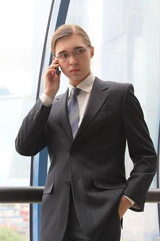 Portrait of the young successful businessman
