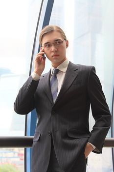 Portrait of the young successful businessman