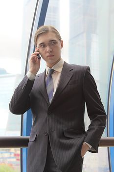 Portrait of the young successful businessman
