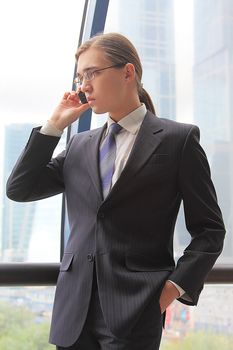 Portrait of the young successful businessman