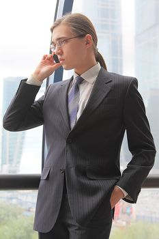 Portrait of the young successful businessman