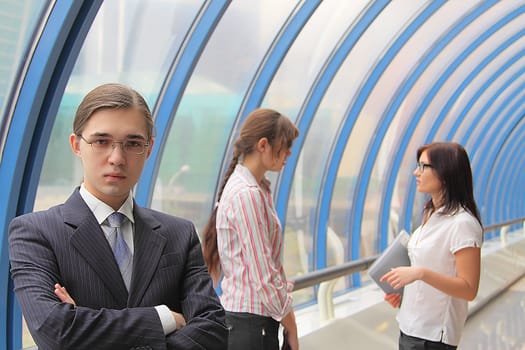 Portrait of the young successful businessman