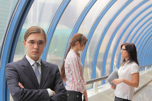 Portrait of the young successful businessman