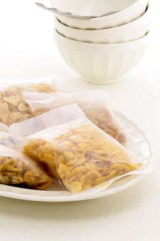 delicious, healthy and assortes cereal bags with French Cafe au Lait Bowls 