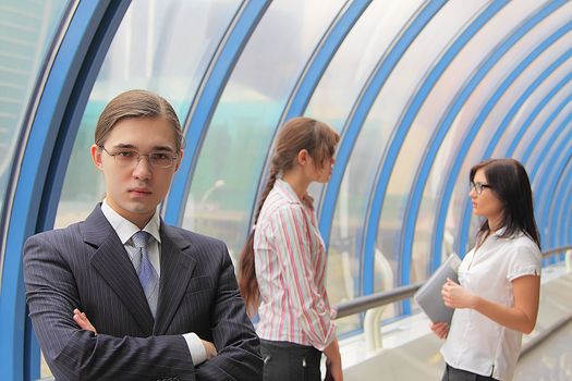 Portrait of the young successful businessman