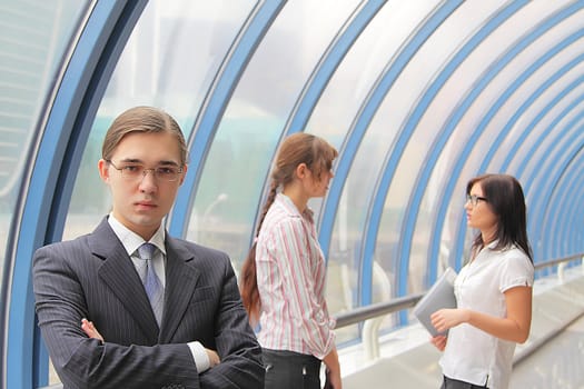 Portrait of the young successful businessman