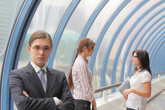 Portrait of the young successful businessman