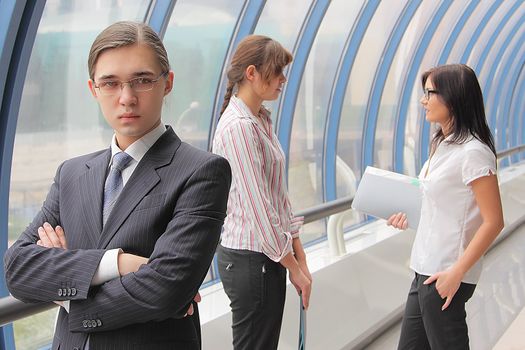 Portrait of the young successful businessman