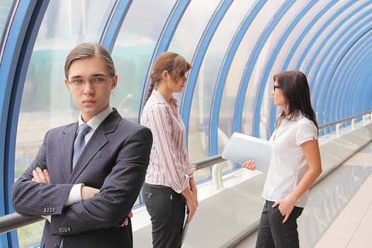 Portrait of the young successful businessman