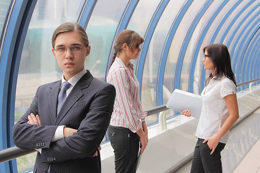 Portrait of the young successful businessman