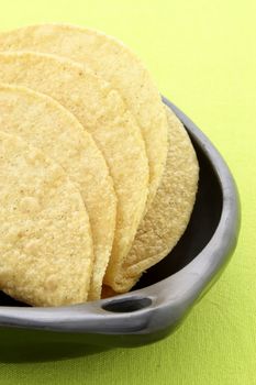 fresh and crunchy delicious mexican taco shells