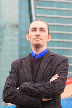 Portrait of the young successful businessman