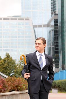 Portrait of the young successful businessman