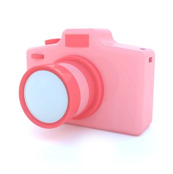 Pink digital camera