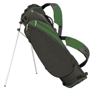 Big golf bag isolated on white bakcground