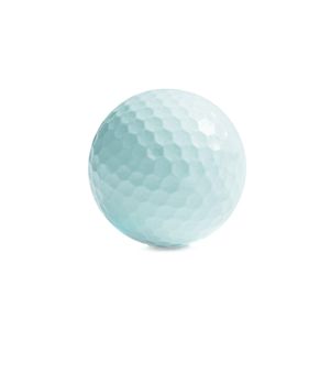 Golf ball isolated on white