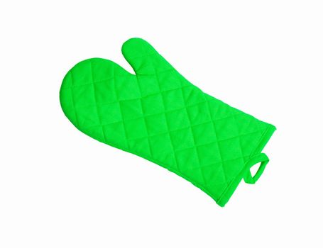 Green kitchen glove