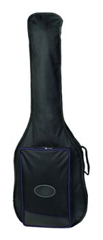 Black blank classical guitar case isolated on white