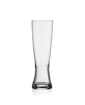 Glass on white background close up isolated