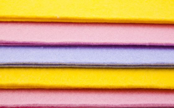 Bath colorful towels