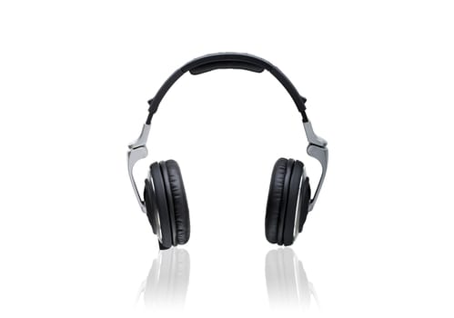 Modern Headphones isolated on a white background