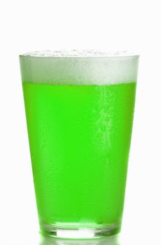 Green Beer glass isolated