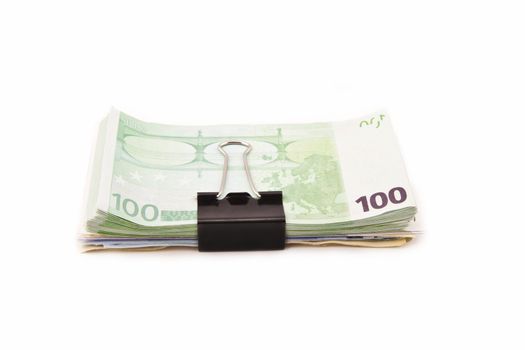 Euro money banknotes isolated
