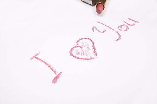 Lipstick and I love you