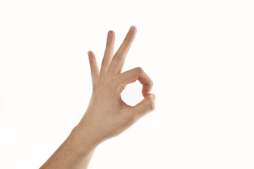 Hand ok sign