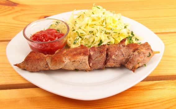 kebab on plate