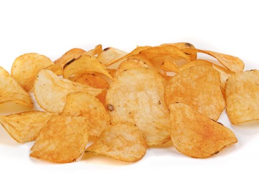 potato chips isolated