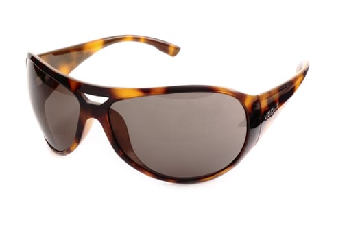 Stylish sunglasses isolated on white