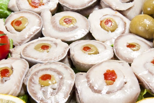 fish slices background